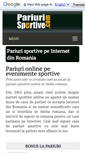 Mobile Screenshot of pariurisportive.com